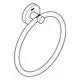 Handtuchring von Grohe, montiert an einer Wandplatte, mit runder Form und einem festen Anschluss, in einem minimalistischen Design.