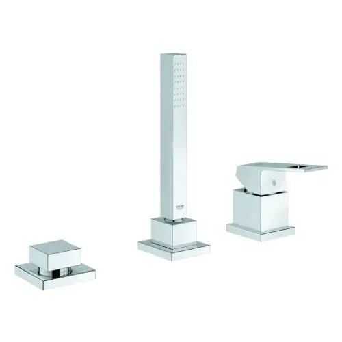 GROHE 3-Loch-EH-Wannenkombin. Eurocube 19966 ohne Auslauf für Talentofill chrom, 19966000, Artikel in Kategorie