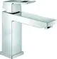 GROHE-EH-WT-Batterie-Eurocube-23446-mittelhohe-Ausfuehr-glatter-Koerper-chrom-23446000