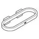 GROHE Handtuchring in ovaler Form, montiert an einer Wand. Halterung seitlich sichtbar. Produktdesign schlicht und funktional.