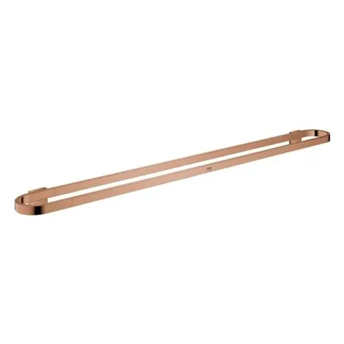 GROHE Badetuchhalter in warmer Sunset-Farbe, mit schlankem, minimalistischen Design und zwei parallelen Haltestangen zur Befestigung an einer Wand.