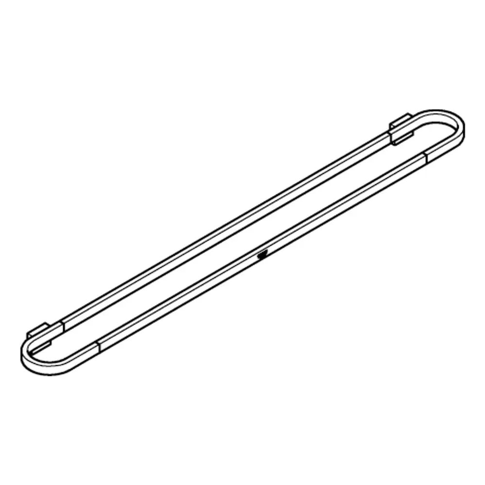GROHE Badetuchhalter aus Edelstahl, in gerader Form, mit zwei Endhaltern, geeignet zur Wandmontage.