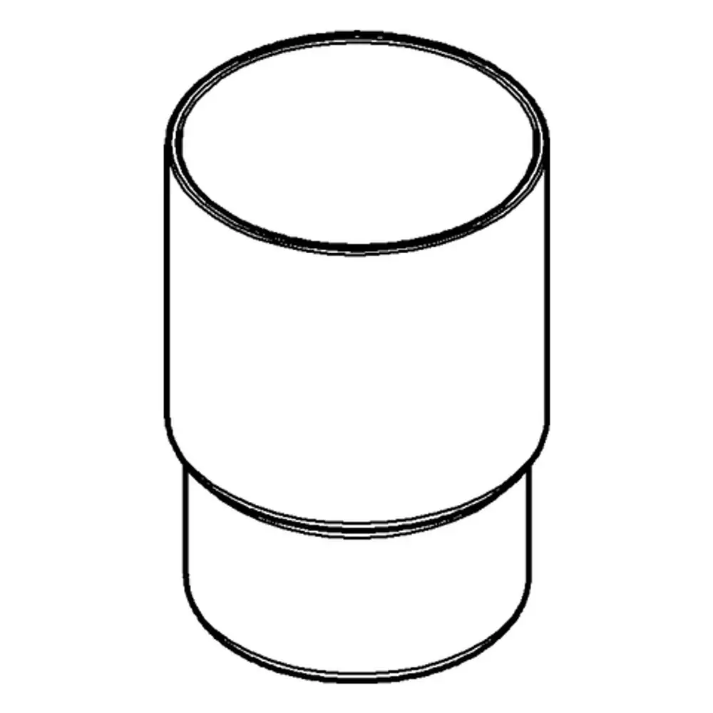 Runder, vertikaler Halter aus weißem Material, geeignet für die Grohe Glas Essentials-Serie, mit einer klaren, schlichten Form.