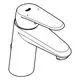 Grohe Armatur mit einem modernen, ergonomischen Hebel und runder Basis. Sie ist geeignet für Badezimmer und Waschräume. Versenkbare Kette, oberflächenverchromt.