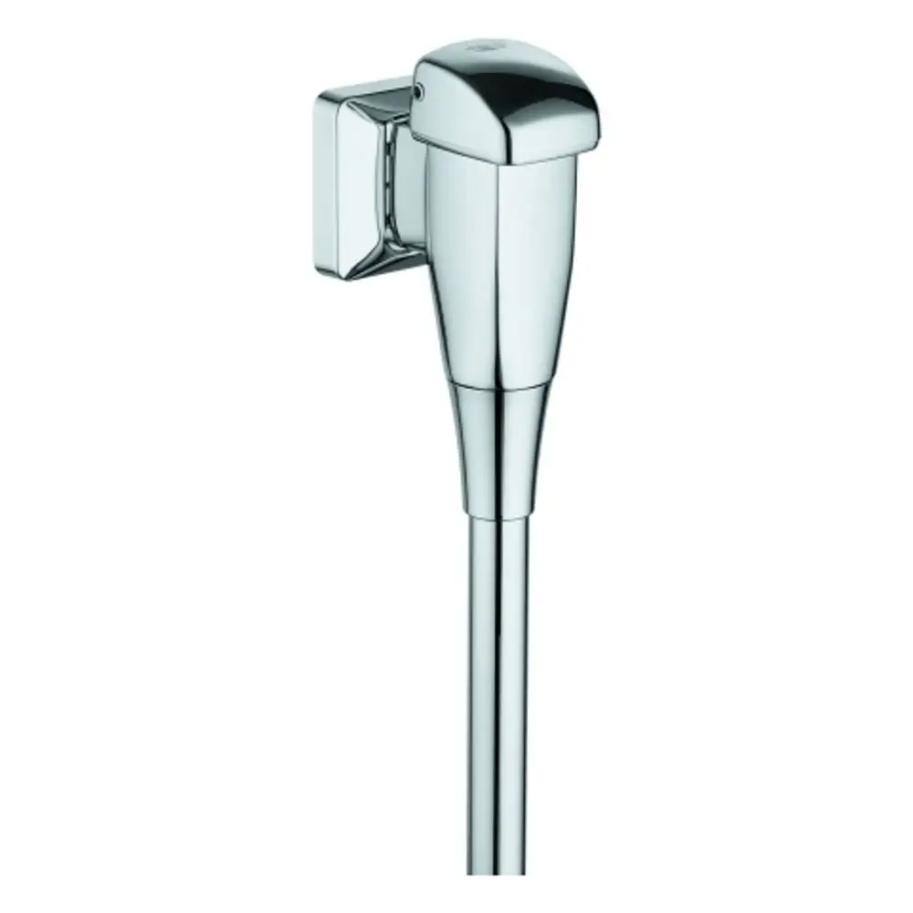 GROHE Urinal-Spüler in verchromtem Design, mit Aufputz-Installation und Spülrohr. Kompakte Bauweise, geeignet für moderne Sanitärbereiche.