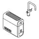 GROHE Produktkombination bestehend aus einem Wassersystem mit einem kompakten Gerät und einem U-förmigen Auslauf für Wasserabgabe.