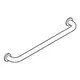 GROHE-Wannengriff aus Metall in schlichtem Design, montiert an beiden Enden mit Rundhaltern. Ideal für Badezimmeranwendungen.