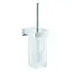 GROHE-WC-Buerstengarnitur-Selection-Cube-40857-Glas-Metall-Wandmontage-chrom-40857000