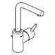 Grohe Waschbeckenarmatur mit L-förmigem Auslauf und seitlichem Bedienhebel, in einem schlichten Design, für die Montage an einem Waschbecken geeignet.