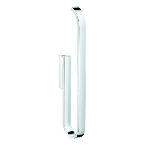 Grohe-WC-Papierhalter in chrom, mit modernem Design und einer langen, geschwungenen Halterung, die an einer Wand montiert ist.