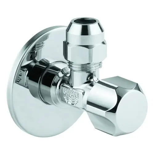 Chromfarbener Wasserhahn mit Wandmontage und verstellbarem Ventil für präzise Wasserregulierung. Ideal für moderne Badezimmerinstallationen.