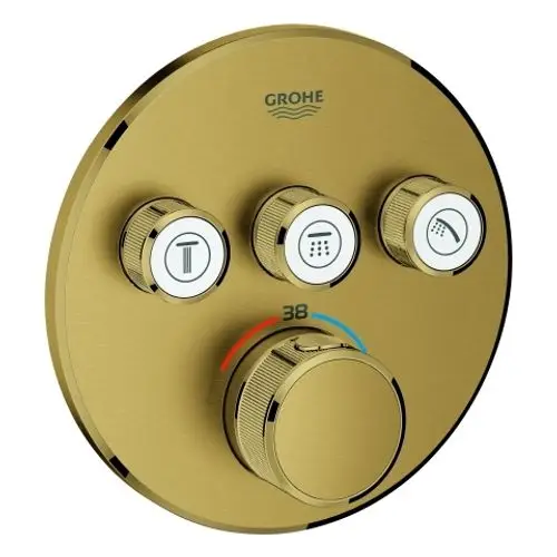 GROHE Thermostat Grohtherm SmartControl 29121 FMS rund 3 ASV cool sunrise geb., 29121GN0, Artikel in Kategorie