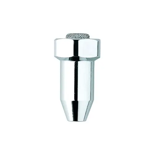 GROHE Ventil in verchromter Ausführung, zylindrische Form mit konischem Ende, geeignet für verschiedene wassertechnische Anwendungen.