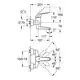 Grohe Wandmontage mit S-Anschlüssen, abgebildet in technischem Zeichnungsformat, zeigt Dimensionen und Handhabungswinkel.