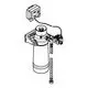 Grohe Filterkopf mit angeschlossenem Steuergerät und Verbindungselementen. Das Produkt ist für die Filterung von Wasser vorgesehen.