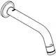 Chromfarbener Wandauslaufventil von Grohe mit gebogenem Rohr und Wandmontage. Die Produktform zeigt einen Auslauf mit einfachem Design.