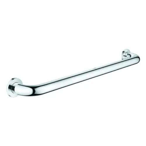 Metallischer Haltegriff von Grohe mit einer glatten, verchromten Oberfläche, der für sichere Unterstützung in Badezimmern montiert werden kann.