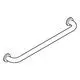 Wannen griff aus verchromtem Metall, montiert zwischen zwei runden Wandhaltern. Das Design ist schlicht und funktional, passend für moderne Badezimmer von Grohe.