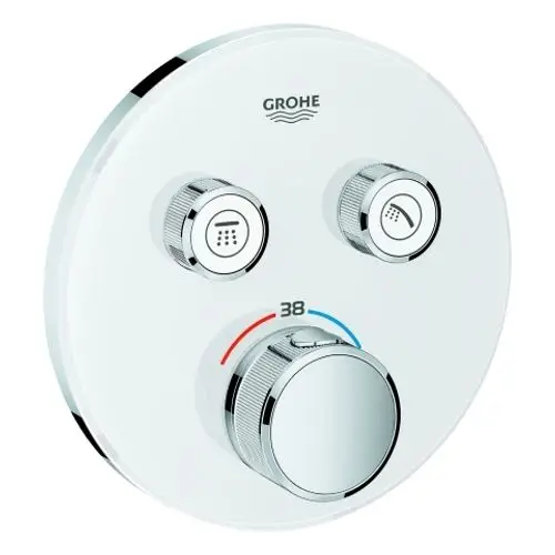 GROHE THM Grohtherm SmartControl 29151 rund FMS 2 Absperrventile moon white, 29151LS0, Artikel in Kategorie