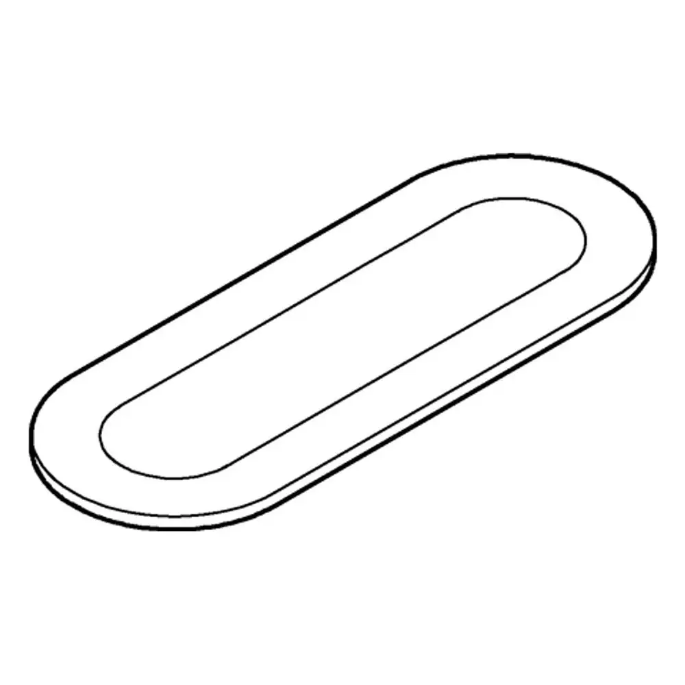 Grohe Seifenschale aus klarem Glas, ovaler, flacher Design, passend für den Halter 41035. In einfacher Form gehalten, geeignet für den Einsatz in Bad oder Dusche.
