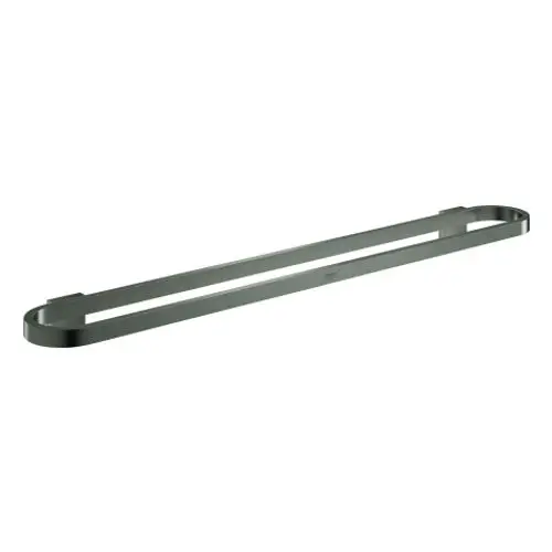 GROHE Badetuchhalter in mattem Schwarz. Langes, rechteckiges Design mit abgerundeten Enden. Montage zur Wand geeignet.
