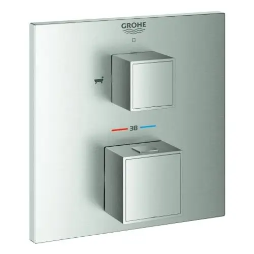 GROHE THM-Wannenbatterie Grohtherm Cube 24155 FMS für 35600 2-W-Umst. supersteel, 24155DC0, Artikel in Kategorie