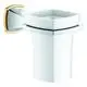 GROHE-Halter-Grandera-40909-mit-Keramik-Mundspuelglas-chrom-gold-40909IG0