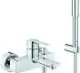 GROHE-EH-Wannenbatterie-Lineare-33850_1-Wandmontage-mit-Brausegarnitur-chrom-33850001