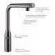 GROHE Spülarmatur mit ausziehbarer Brause. Merkmale: präzise Wasserflusskontrolle, starke magnetische Rückführung, bleifreies Trinkwasser, werkzeuglose Montage.