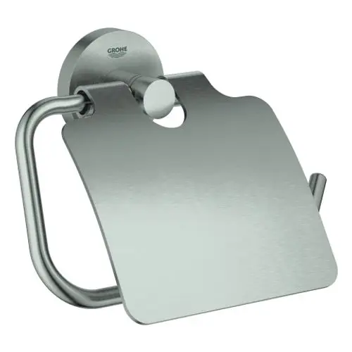GROHE WC-Papierhalter Essentials 40367_1 Metall mit Deckel supersteel, 40367DC1, Artikel in Kategorie