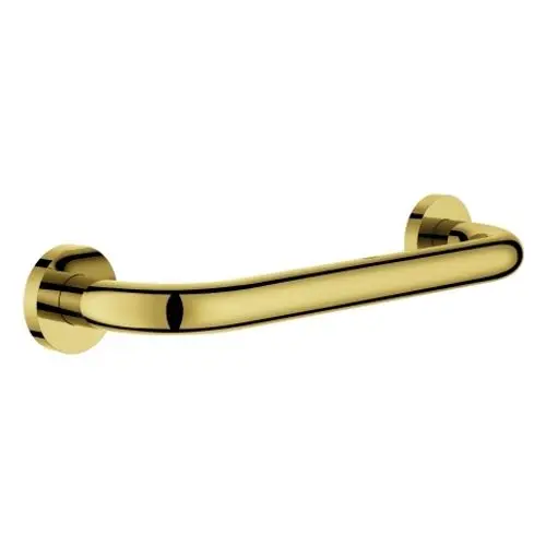 GROHE Griff in glänzendem Goldfinish, wandmontiert, ovaler Handlauf, geeignet für Badewannen oder Duschen. Robust und funktional.