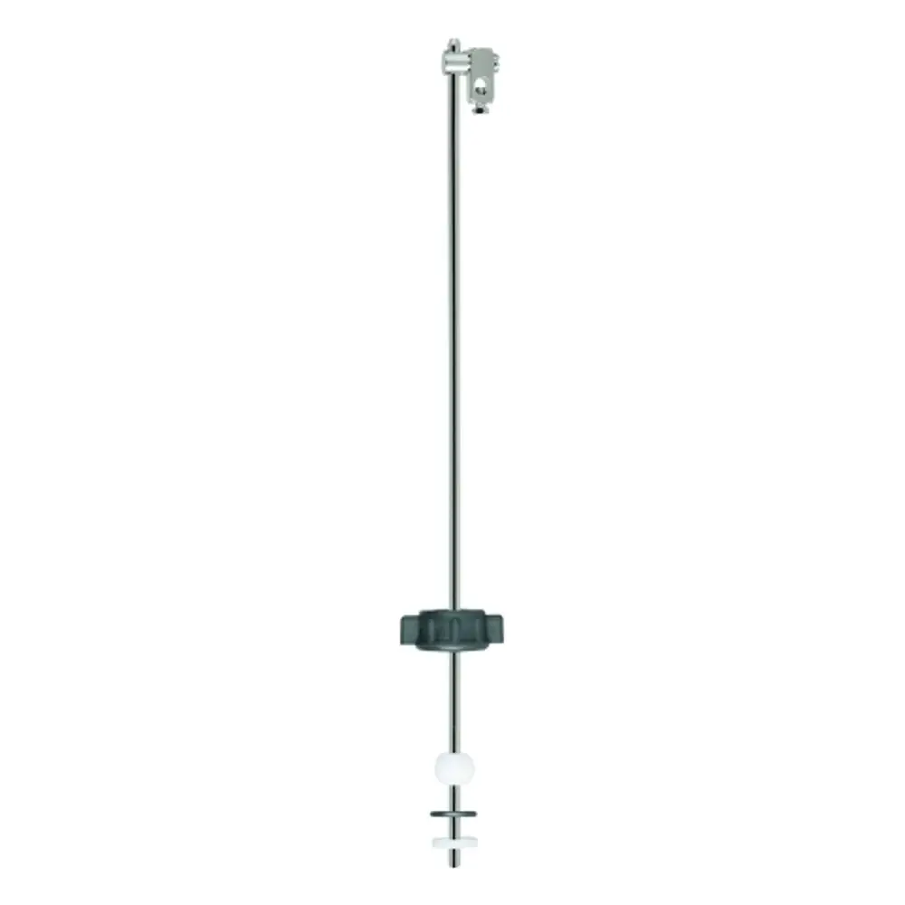 Grohe Kugelstange aus Metall mit einem schwarzen Griff und weißen Einsatzteilen, geeignet zur Verwendung in Sanitärinstallationen.