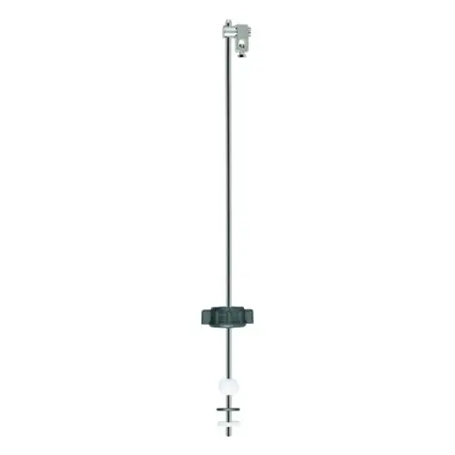 Grohe Kugelstange aus Metall mit einem schwarzen Griff und weißen Einsatzteilen, geeignet zur Verwendung in Sanitärinstallationen.
