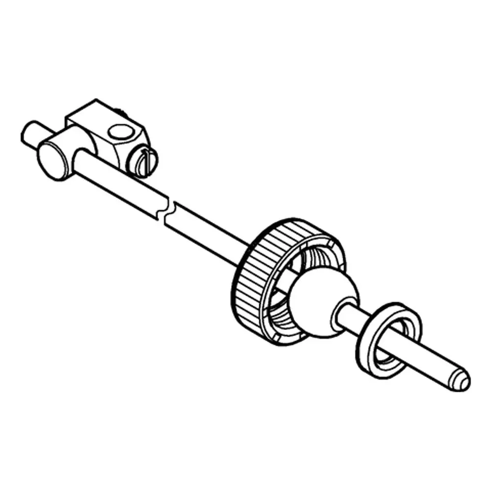Grohe Kugelstange, bestehend aus einer Stange mit einem Kugelkopf und einer verzahnten Verbindung. Grafische Darstellung ohne Maße oder spezifische Produktdetails.