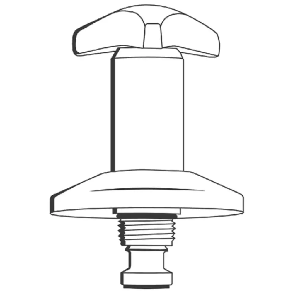 Grohe Produkt mit einem runden Kopf, zylindrischem Körper und einem gewindebesetzten unteren Teil, geeignet für UP-Ventile.