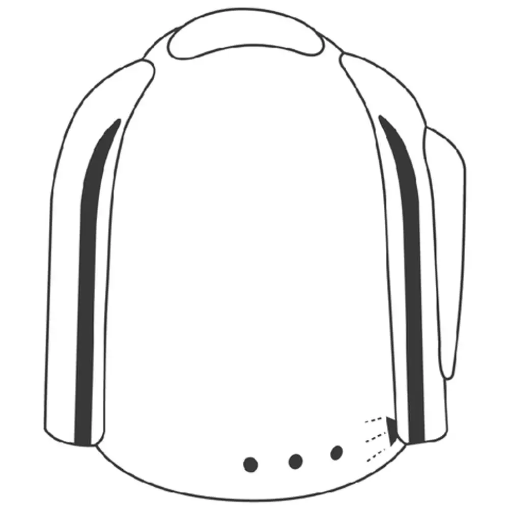 GROHE Abstellgriff in Chrom/Mattchrom für Brausebatterie. Rundes, funktionales Design mit seitlichen Griffen und drei kleinen Löchern an der Unterseite.