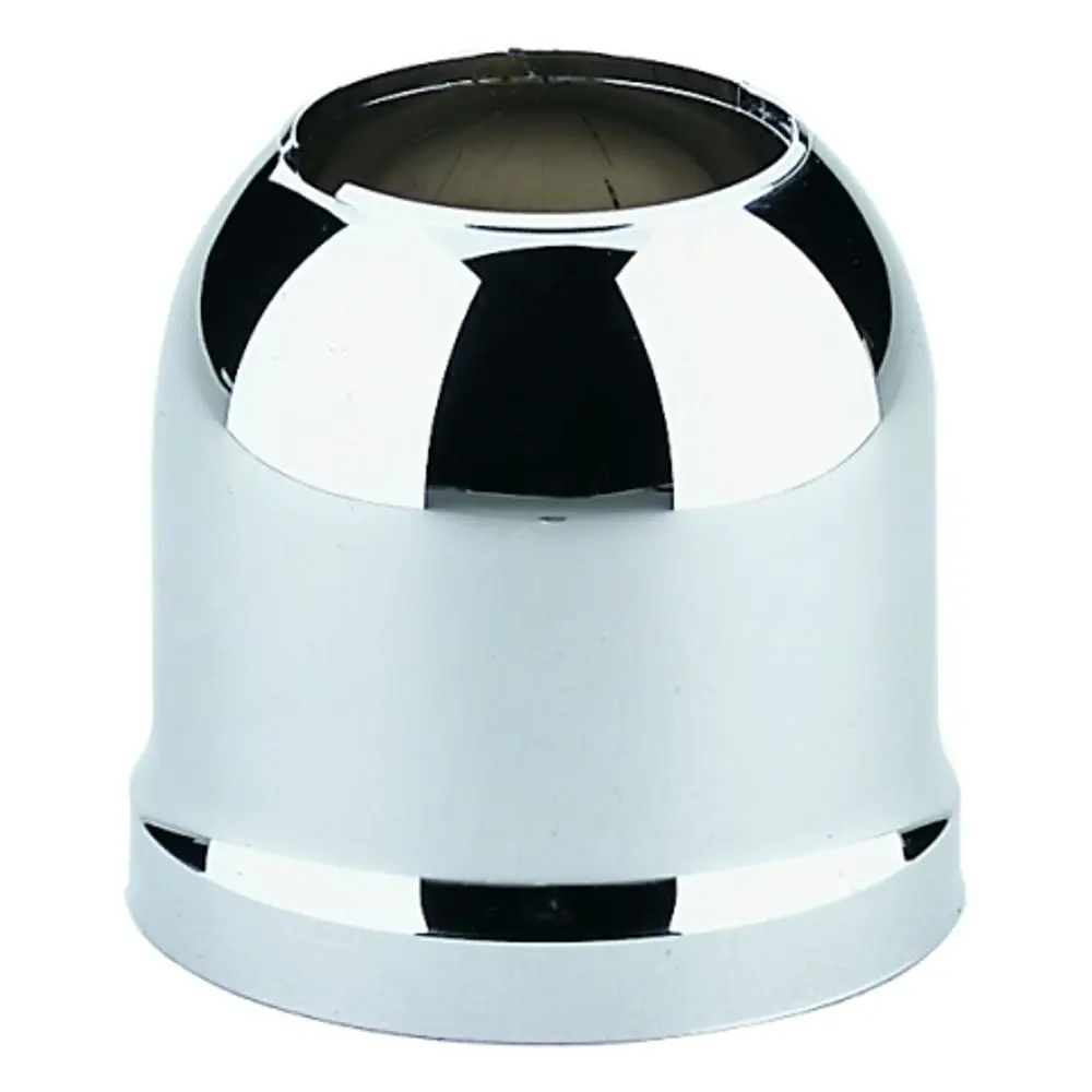Kappe in chromfarbener Oberfläche von Grohe, mit runder, kuppelartiger Form und einer abgerundeten Unterseite. Ideal für verschiedene Anwendungen im Sanitärbereich.