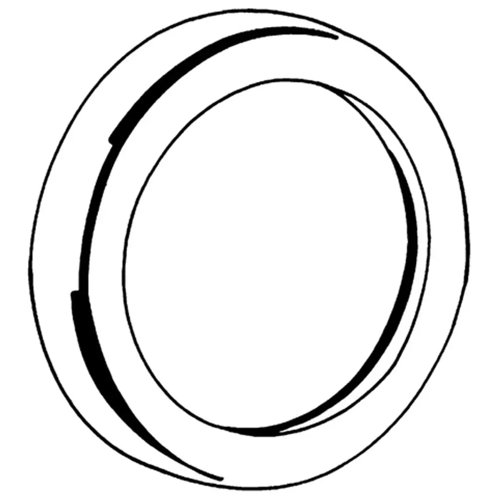 Grohe Rosette in runder Form mit einem schlanken Design, geeignet für eine Seitenbrause. Das Bild zeigt eine einfache, chromfarbene Oberfläche ohne sichtbare Details.