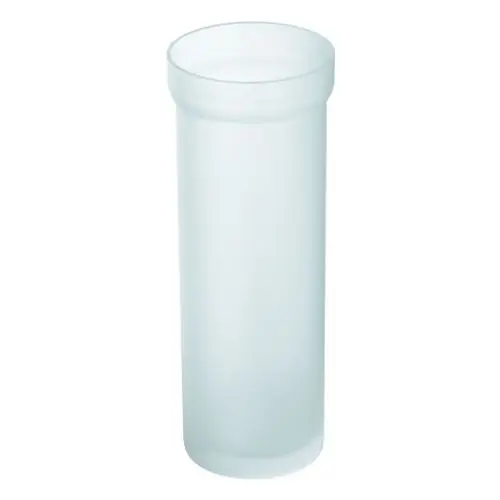 Transparentes Glaszylindervase von Grohe mit glatter Oberfläche und offener Oberkante, geeignet für dekorative Zwecke oder als Ersatzglas für passende Halterungen.
