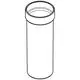 GROHE Ersatzglas in zylindrischer Form, mit einseitigem Gewinde, geeignet für die Verwendung in entsprechenden Armaturen oder Behältern.