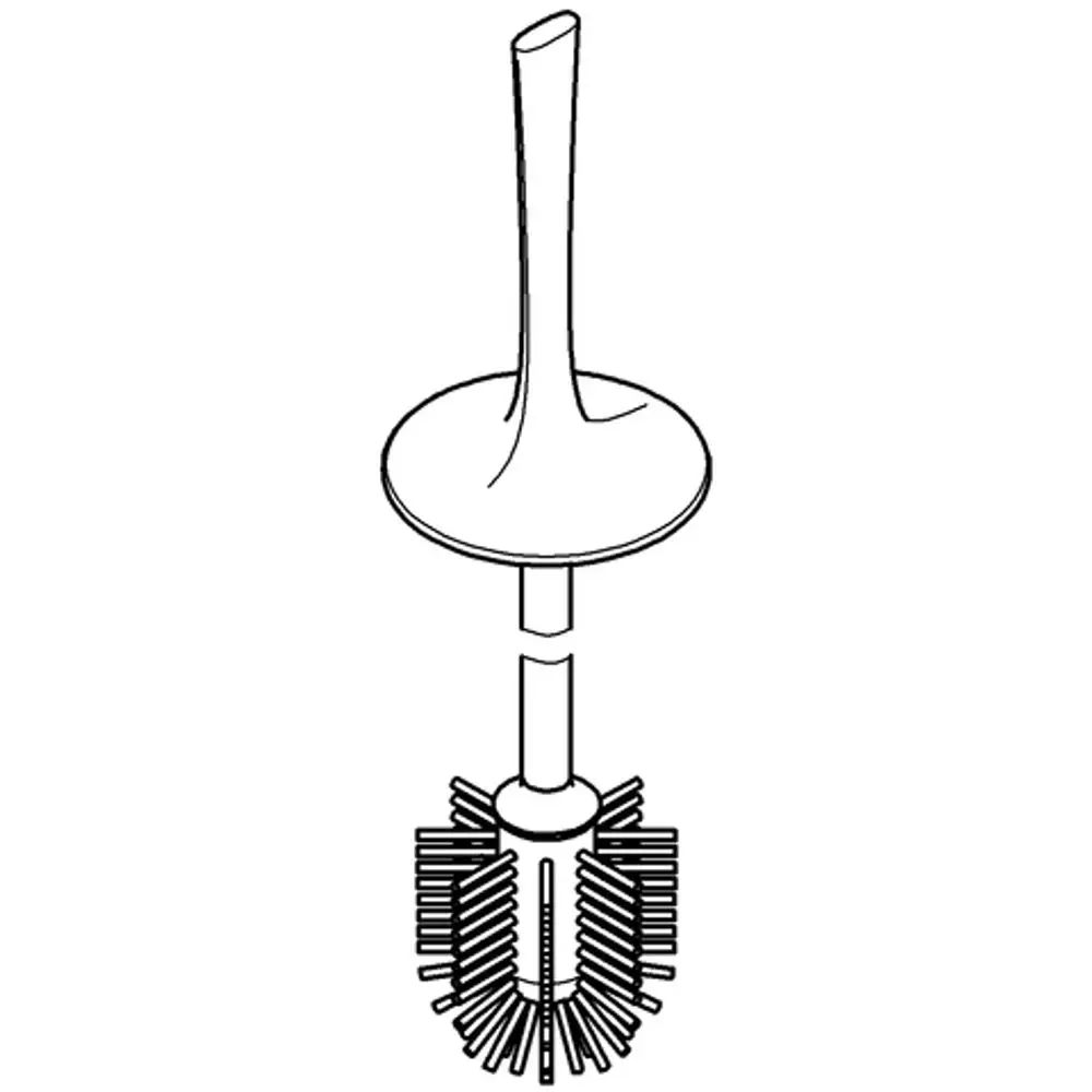 Grohe Bürstenkopf für WC-Bürstengarnitur in einer runden Form mit flexibler Borstentechnologie für effektive Reinigung.