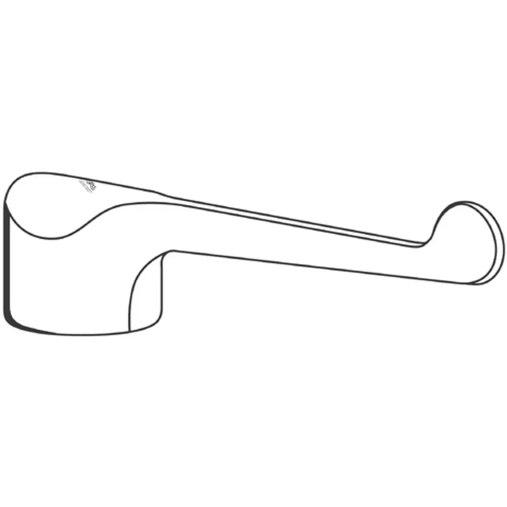 Grohe Armhebel in schlichter Form mit einer gebogenen Aushebelung, geeignet für die Anpassung an spezifische Produkte des Herstellers.