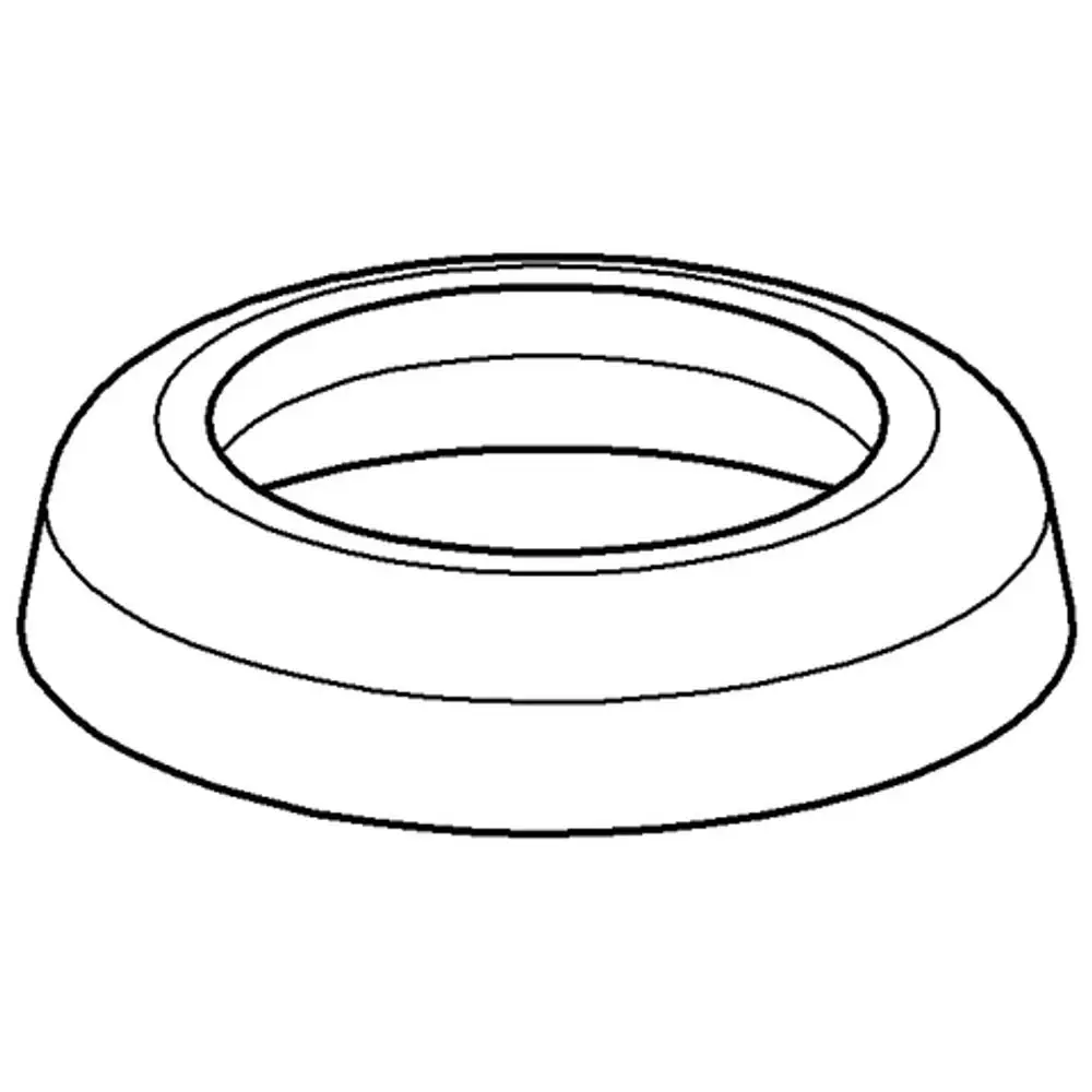 GROHE Kolbenmanschette in runder Form mit einer breiten, flachen Außenseite und einer inneren Vertiefung, dargestellt in einer schlichten schwarz-weißen Zeichnung.