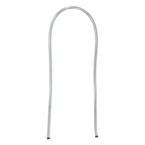 Grohe Rückholfeder in chrom mit spiralförmiger Struktur, geeignet für Sanitärinstallationen. Sie hat ein flexibles Design und zwei verjüngte Enden.