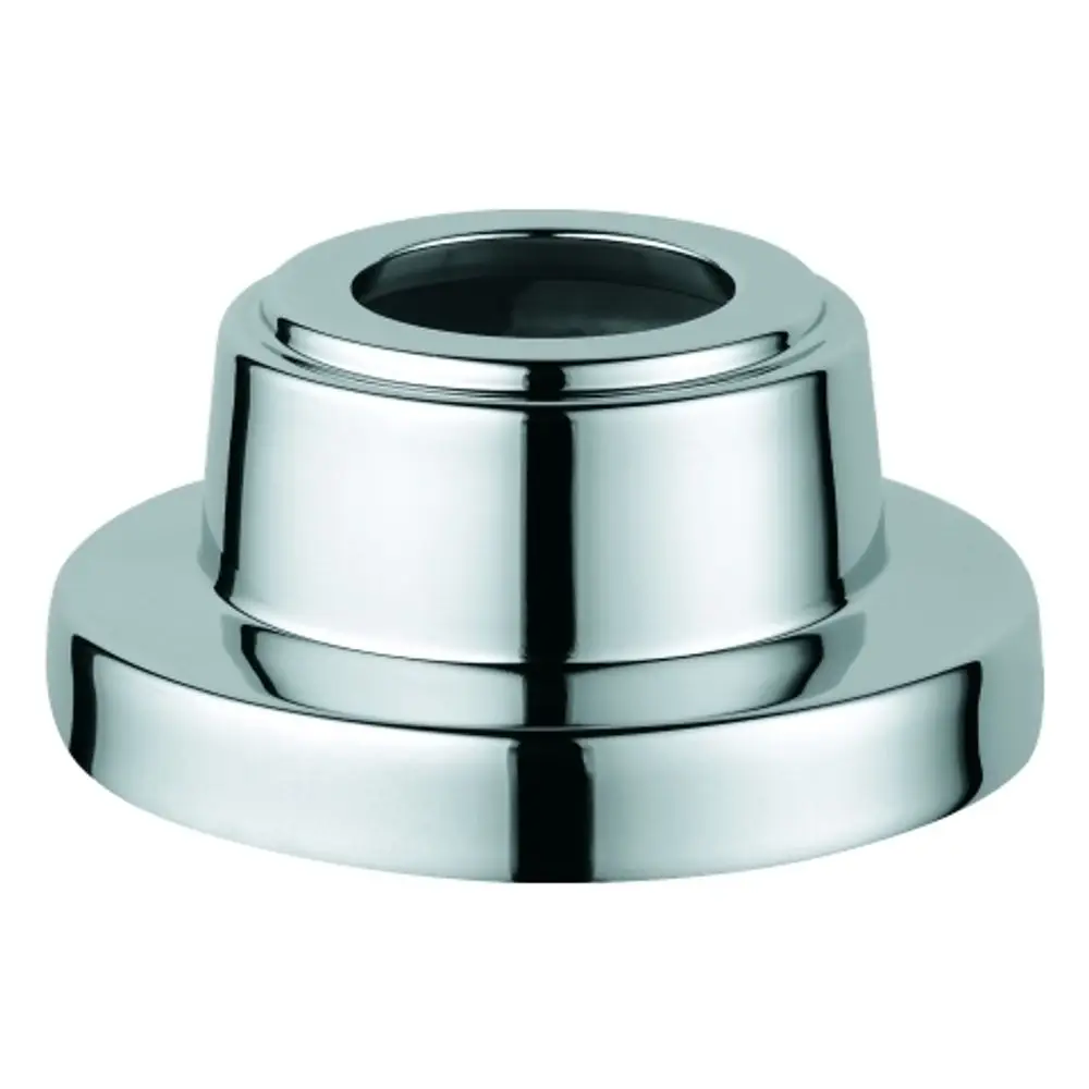 GROHE Rosette in chrom, runder, mehrstufiger Aufbau, geeignet für UP-Ventil, mit einer glatten Oberfläche. Ideal für Badezimmerarmaturen.