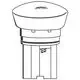 Grohe Kartusche mit einem runden Kopf und einem federbelasteten Mechanismus, geeignet für die Verwendung in Wasserarmaturen.