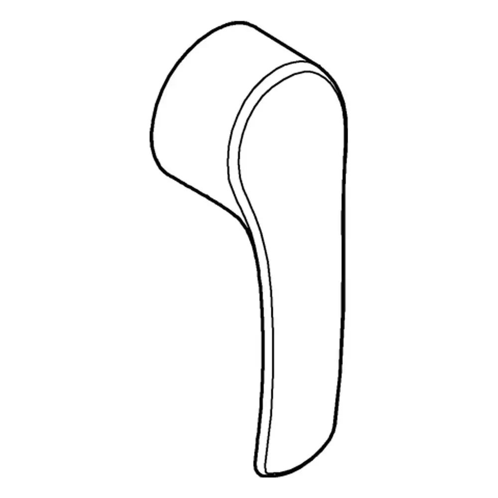 GROHE Hebelgriff in einer ergonomischen Form, mit einer glatten Oberfläche und abgeschrägten Kanten, geeignet für die Montage an Armaturen.