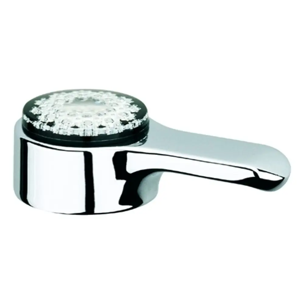 Grohe Hebel in verchromtem Metall mit rundem Kopf und seitlichem Bedienhebel, geeignet für verschiedene Waschtischmischer.