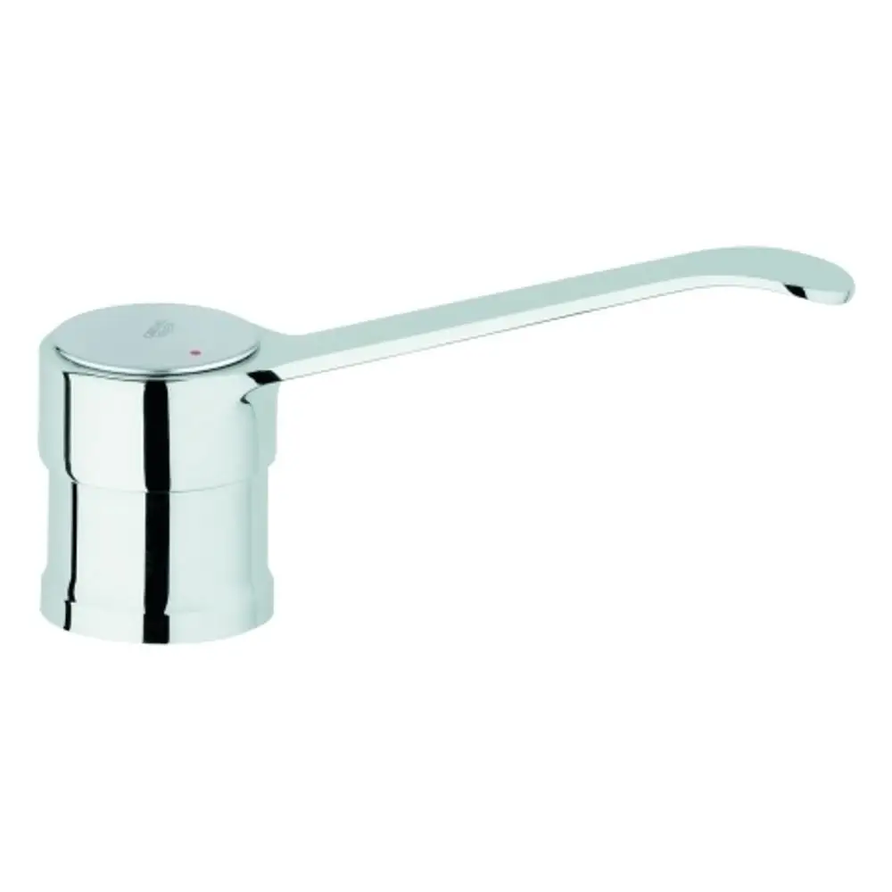 Grohe Hebel in verchromtem Finish, mit seitlichem Design und langem Handgriff, geeignet für die Montage an Armaturen.