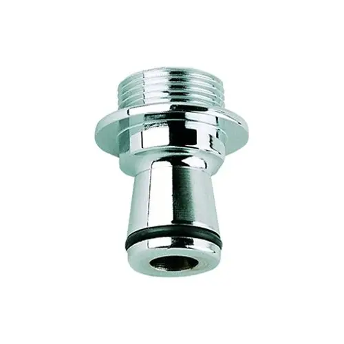 GROHE Universal-Adapter in verchromter Ausführung, mit gewinde und Dichtungsring, geeignet für den Standanschluss.